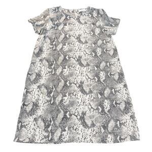 Gilli Snakeskin Print Patterned Pencil Shift Dress Size Large
